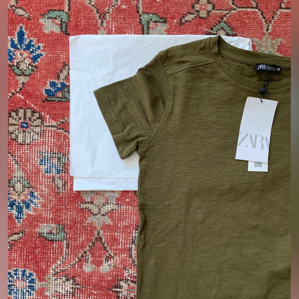 olive green t-shirt
